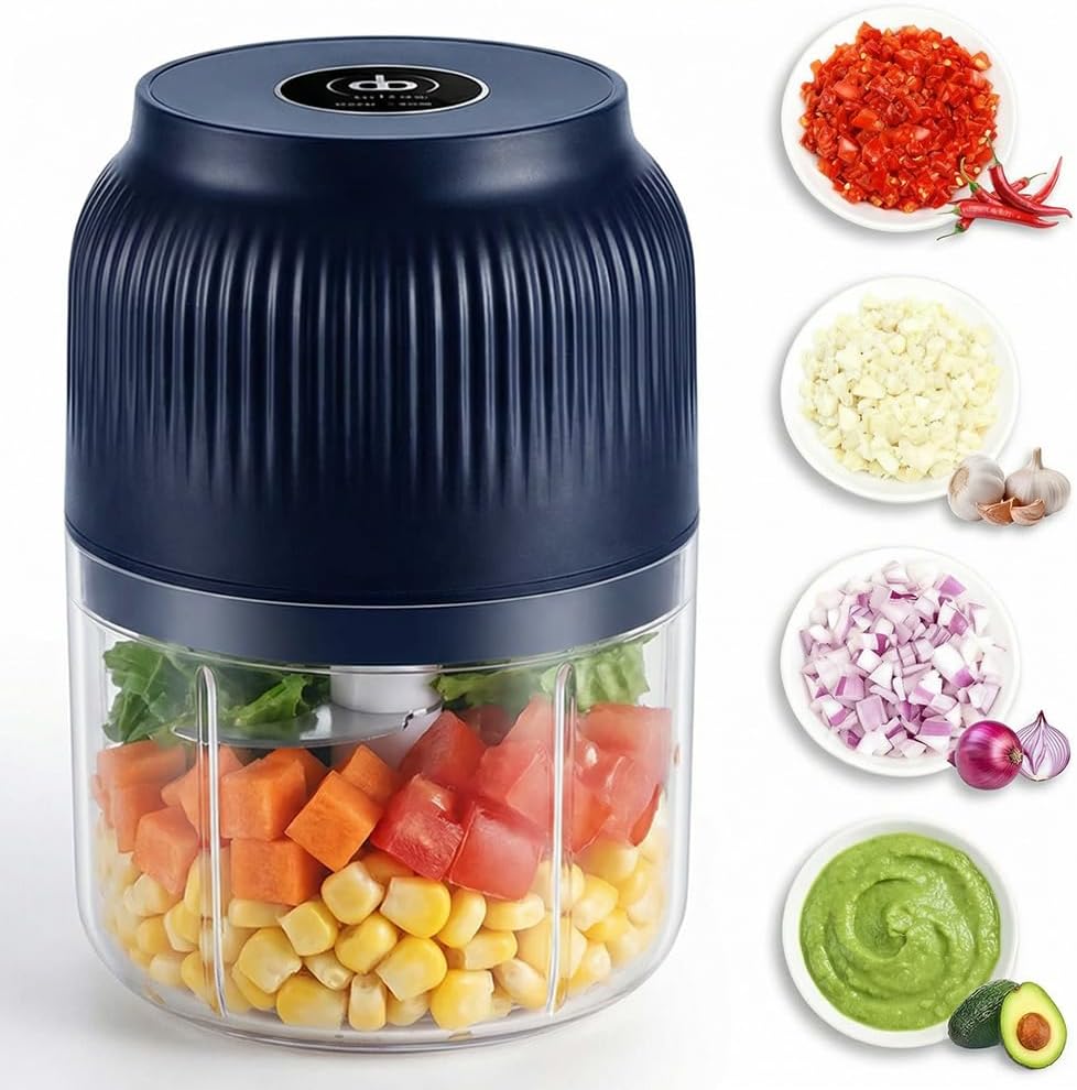 Grain Mill Grinder - Электрический измельчитель чеснока, мини-портативный измельчитель овощей,