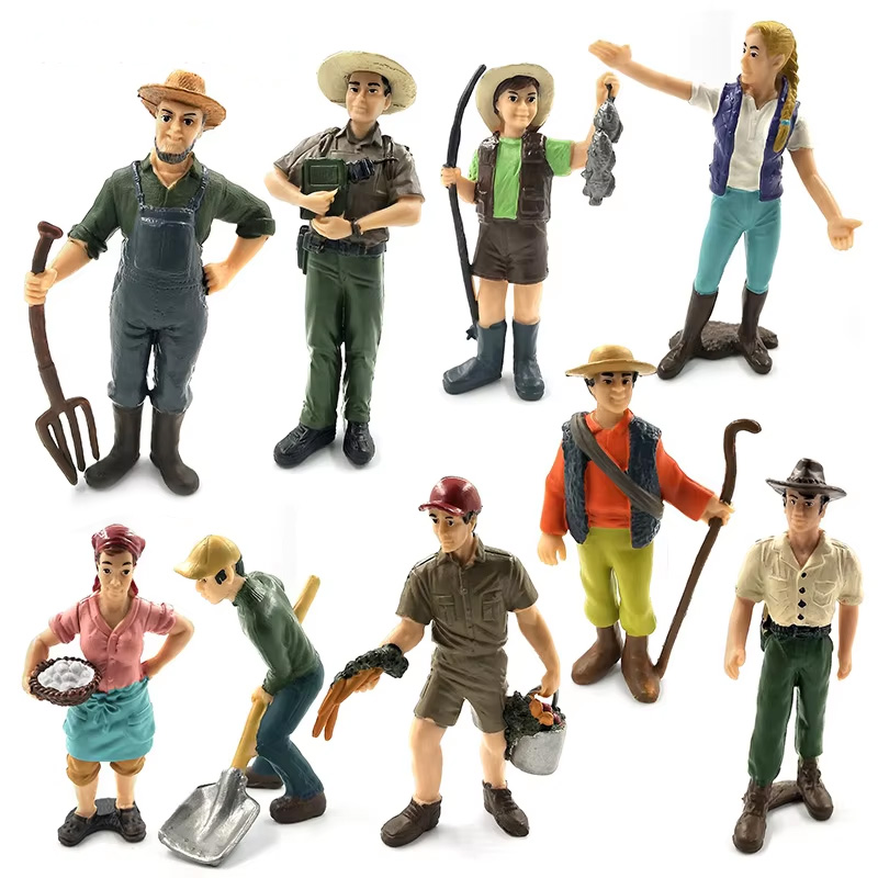 Farming Japan - Модель фермера-работника для симуляции, фигурка для