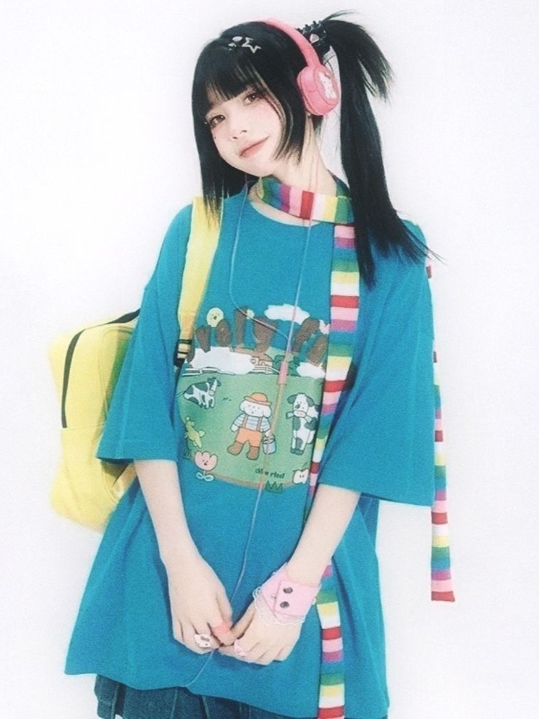 Футболка оверсайз в стиле Y2K  – обзор и цена Farming Japan