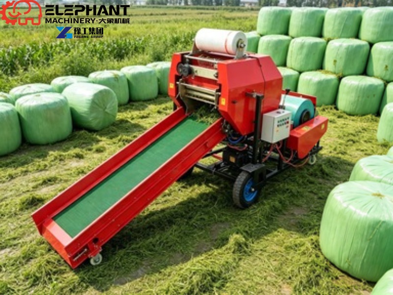 Мини-пресс-подборщик для сена, – обзор и цена Silage Baler Machine