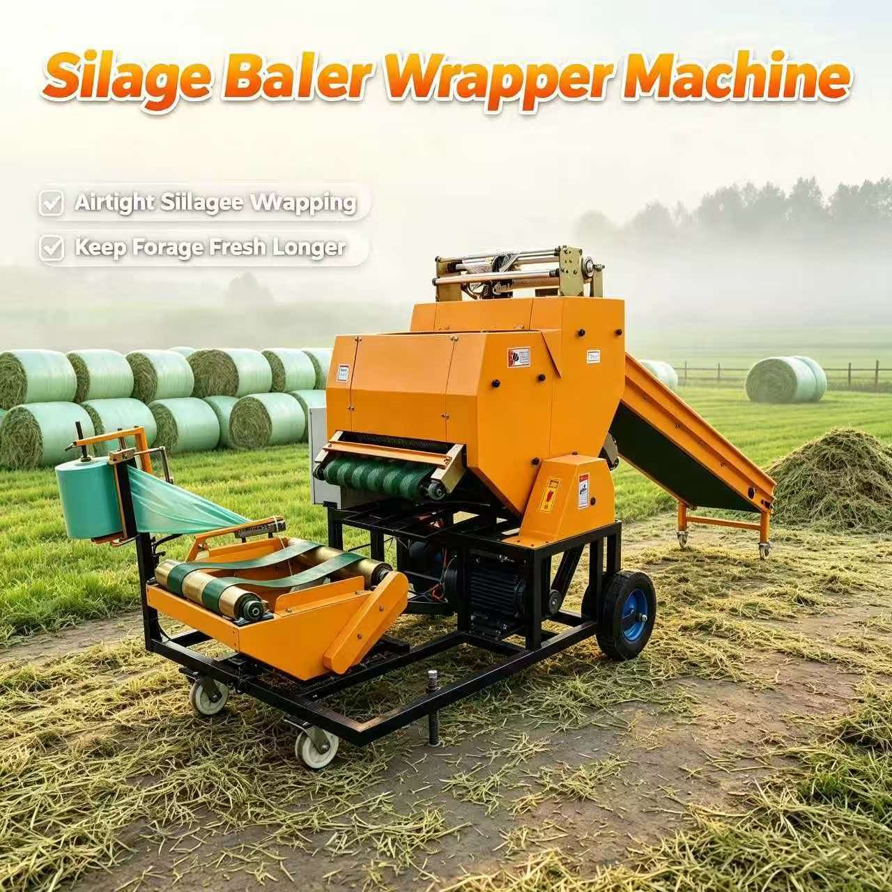 Машина для упаковки силоса в р – обзор и цена Silage Baler Machine